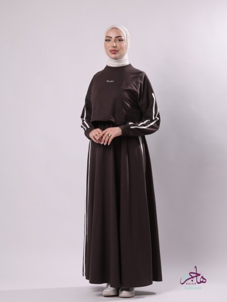 فستان قطن قطعتين